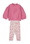 Mayoral Baby Girl Floral Sweater and Legging Set, Pink