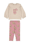 Mayoral Baby Girl Teddy Sweater and Legging Set, Pink