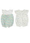 Mayoral Baby Girl Two Piece Floral Rompers, White
