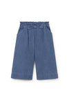 Mayoral Baby Girl Wide Leg Denim Trouser, Blue