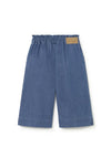 Mayoral Baby Girl Wide Leg Denim Trouser, Blue