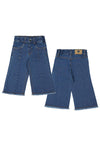 Mayoral Baby Girl Wide Leg Demin Jean, Blue
