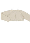 Mayoral Baby Girl Long Sleeve Knit Cardigan, Gold