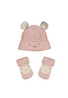 Mayoral Baby Teddy Hat and Sock Set, Pink
