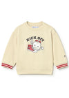 Mayoral Baby Boy Football Long Sleeve Sweater, Cream