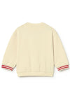 Mayoral Baby Boy Football Long Sleeve Sweater, Cream