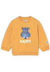 Mayoral Baby Boy Hippo Long Sleeve Sweater, Orange