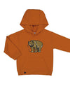 Mayoral Boy Bear Print Pullover Hoodie, Saffron