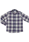 Mayoral Boy Long Sleeve Check Shirt, Klein Blue