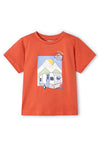 Mayoral Boy Short Sleeve On The Road Tee, Orange
