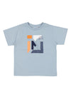 Mayoral Boy Print Short Sleeve Tee, Blue