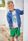 Mayoral Boy Twill Bermuda Shorts, Green