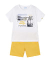 Mayoral Boy Wild Jungle Tee and Short Set, Yellow