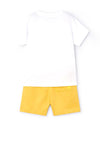 Mayoral Boy Wild Jungle Tee and Short Set, Yellow