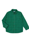 Mayoral Boy Long Sleeve Corduroy Overshirt, Forest Green
