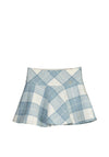 Mayoral Girl Check Skirt, Bluebell
