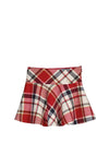Mayoral Girl Check Skirt, Red