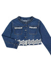 Mayoral Girl Fantasy Denim Jacket, Blue