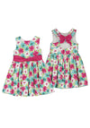 Mayoral Girl Floral Printed Dress, Blue Multi