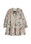Mayoral Girl Heart Print Long Sleeve Dress, Black Multi