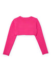 Mayoral Girl Long Sleeve Knit Bolero Cardigan, Pink