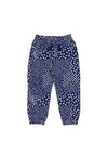 Mayoral Girl Floral and Leaf Print Trouser, Navy