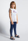 Mayoral Girl Bloom Top and Legging Set, White Multi