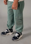 Mayoral Mini Boy Cargo Jogger, Green