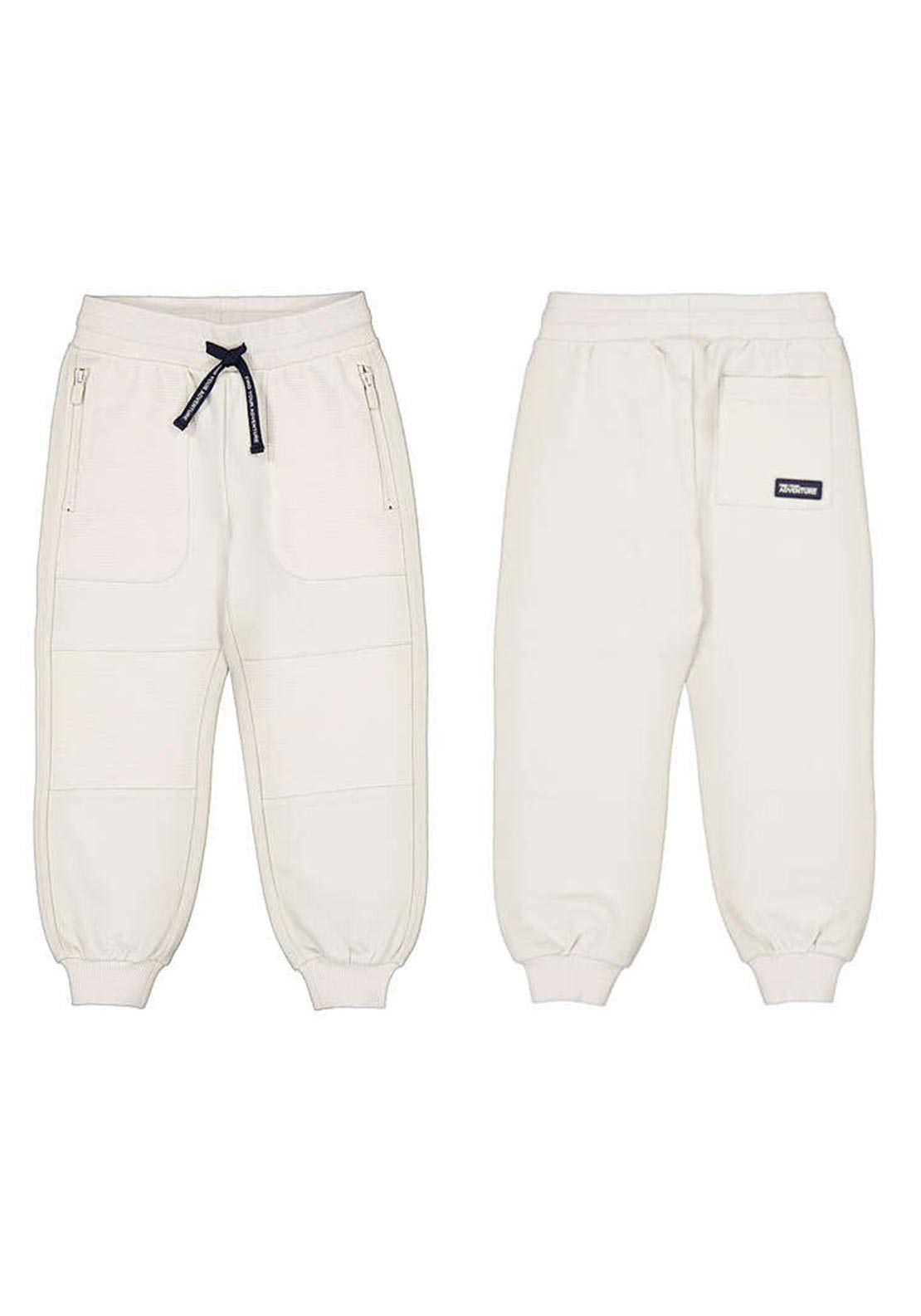 Mayoral Mini Boy Cuffed Jogger, Cream