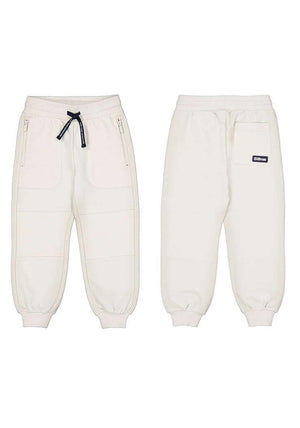 Mayoral Mini Boy Cuffed Jogger, Cream