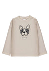 Mayoral Mini Boy Dog Long Sleeve Top, Beige