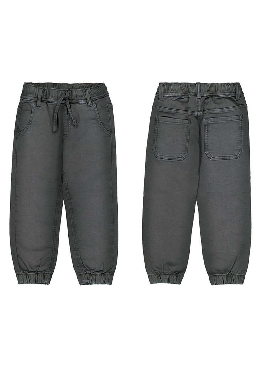 Mayoral Mini Boy Elasticated Waist Cuffed Trouser, Black