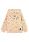 Mayoral Mini Boy Football Long Sleeve Hoodie, Beige