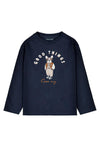 Mayoral Mini Boy Good Things Dog Long Sleeve Top, Navy