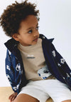 Mayoral Mini Boy Hooded Long Sleeve Jacket, Navy