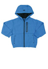 Mayoral Mini Boy Hooded Zip Up Jacket, Blue