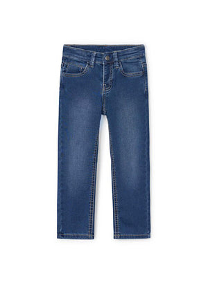 Mayoral Boy Slim Denim Jean, Blue