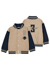 Mayoral Mini Boy Long Sleeve Baseball Jacket, Beige