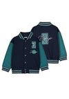 Mayoral Mini Boy Long Sleeve Baseball Jacket, Navy