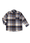 Mayoral Mini Boy Long Sleeve Check Overshirt, Orange
