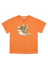 Mayoral Mini Boy Monkey Short Sleeve Tee, Orange
