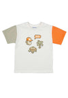 Mayoral Mini Boy Pixel Short Sleeve Tee, Cream