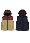 Mayoral Mini Boy Hooded Reversible Gilet, Navy