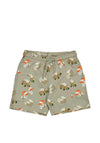 Mayoral Mini Boy Pocket Print Bermuda Short, Green