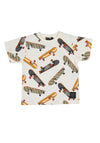 Mayoral Mini Boy Skateboard Short Sleeve Tee, Orange