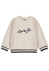 Mayoral Mini Boy Embroidered Long Sleeve Sweater, Beige