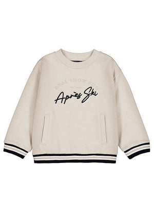 Mayoral Mini Boy Embroidered Long Sleeve Sweater, Beige