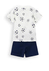Mayoral Mini Boy Football Tee and Short Set, Navy