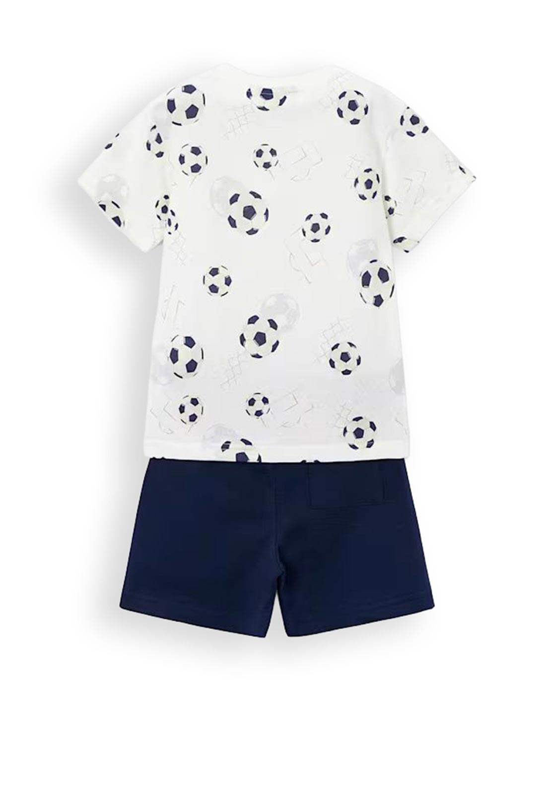 Mayoral Mini Boy Football Tee and Short Set, Navy