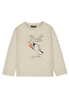 Mayoral Mini Boy Trainer Print Long Sleeve Top, Cream - McElhinneys